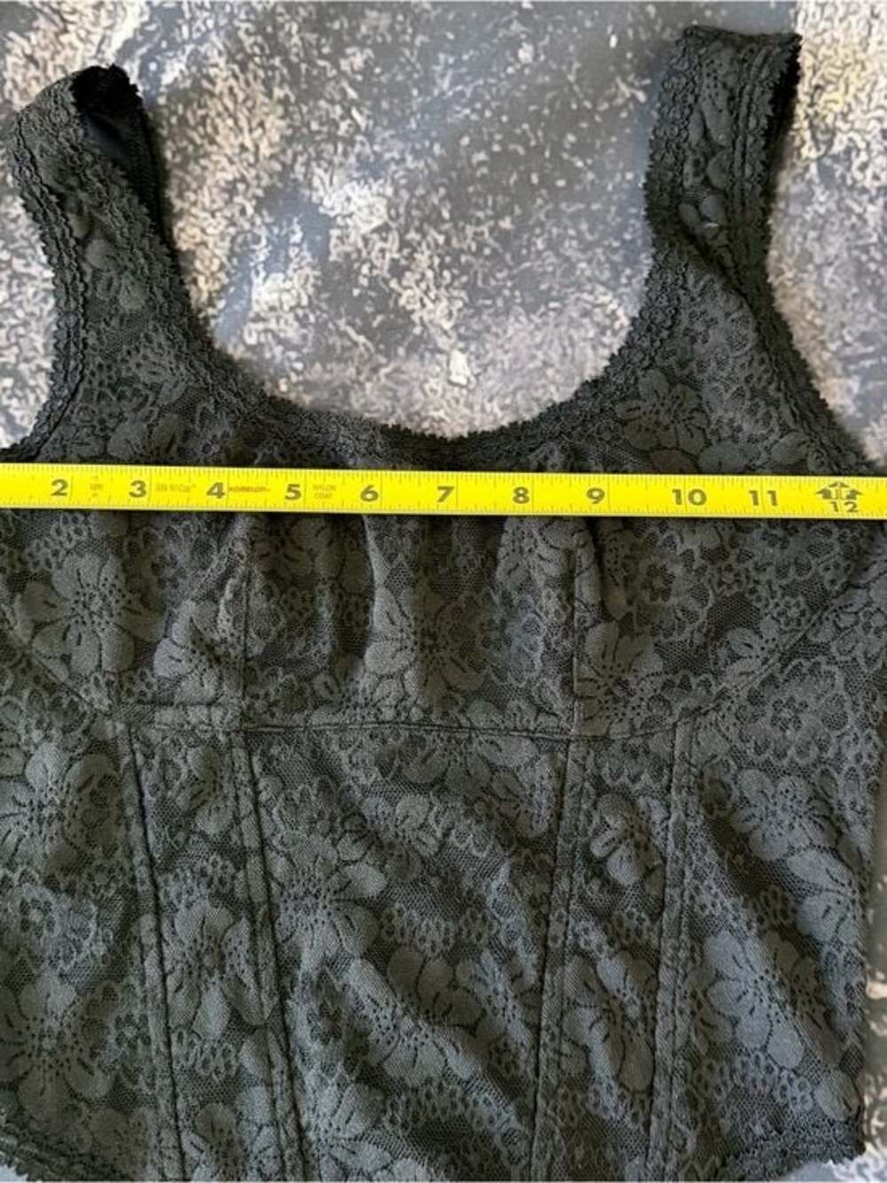 PINK Victoria’s Secret The Cinched Corset Tank Top in Black Lace Size Small - Picture 5 of 7